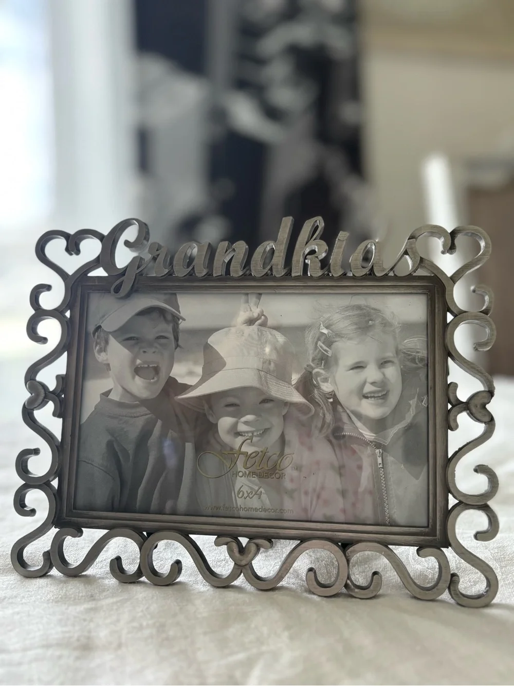 Grandkids Decorative Photo Frame - Gray